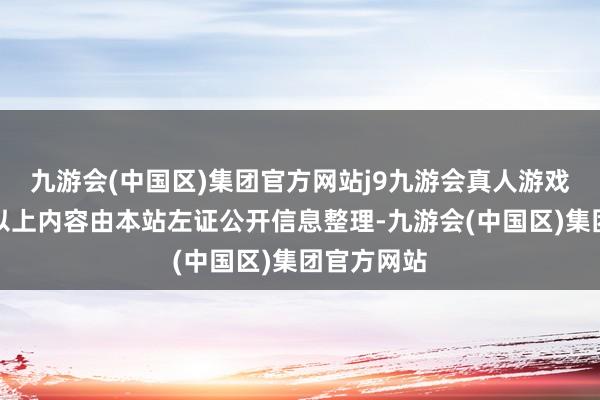 九游会(中国区)集团官方网站j9九游会真人游戏第一品牌以上内容由本站左证公开信息整理-九游会(中国区)集团官方网站