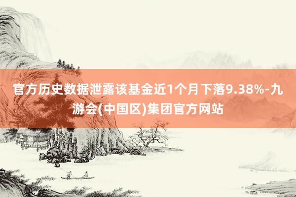 官方历史数据泄露该基金近1个月下落9.38%-九游会(中国区)集团官方网站